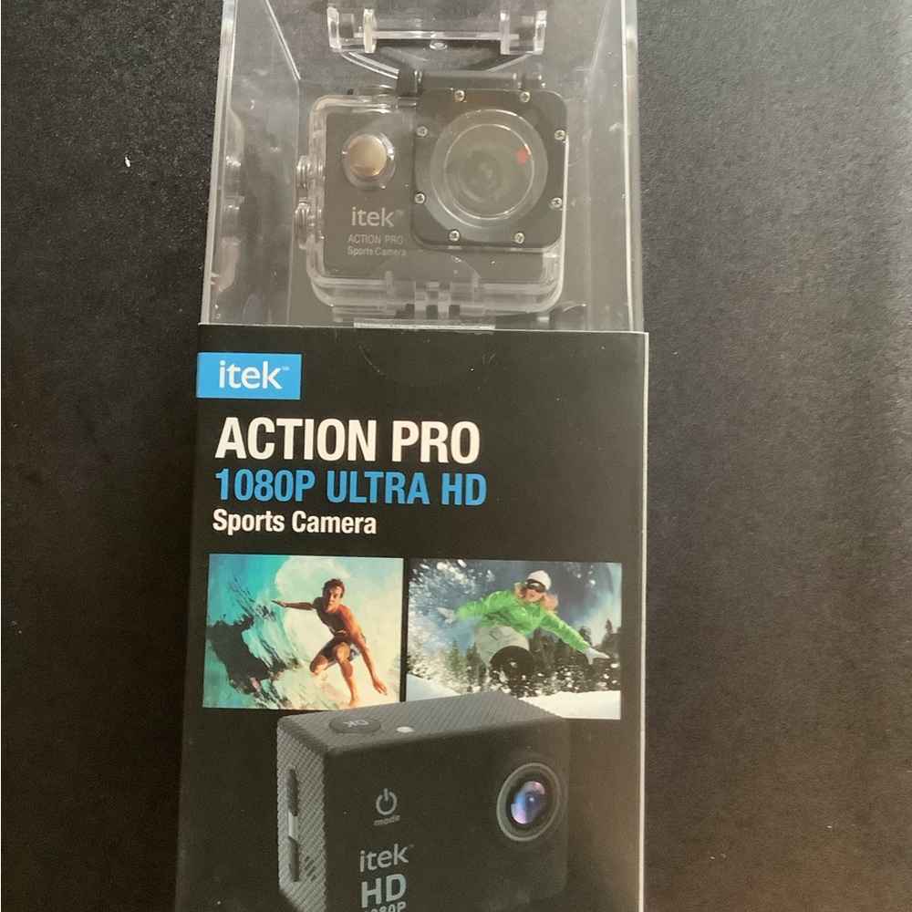 Itek Action Pro Waterproof Camera w/9 Accessories